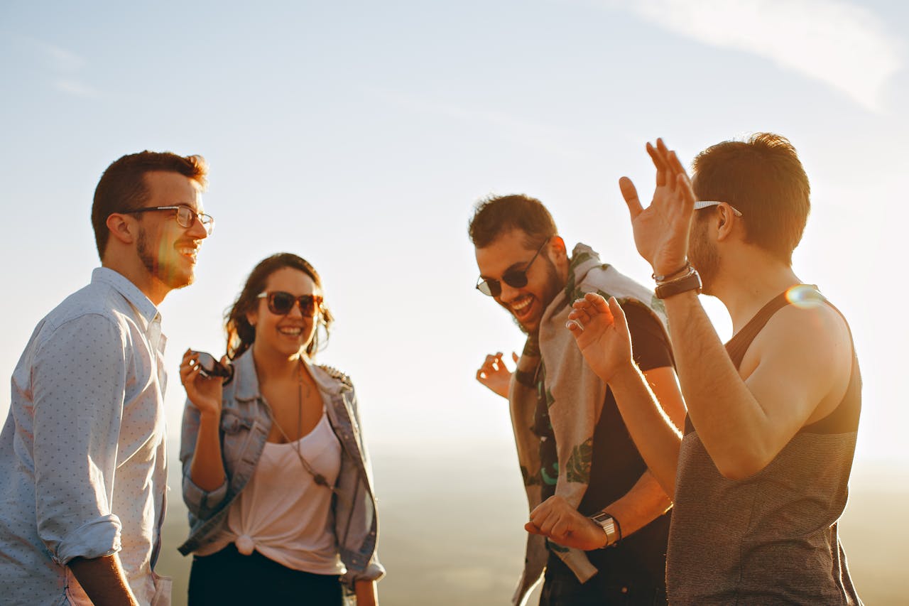 Freunde unterwegs Freunde, die nie Zeit haben