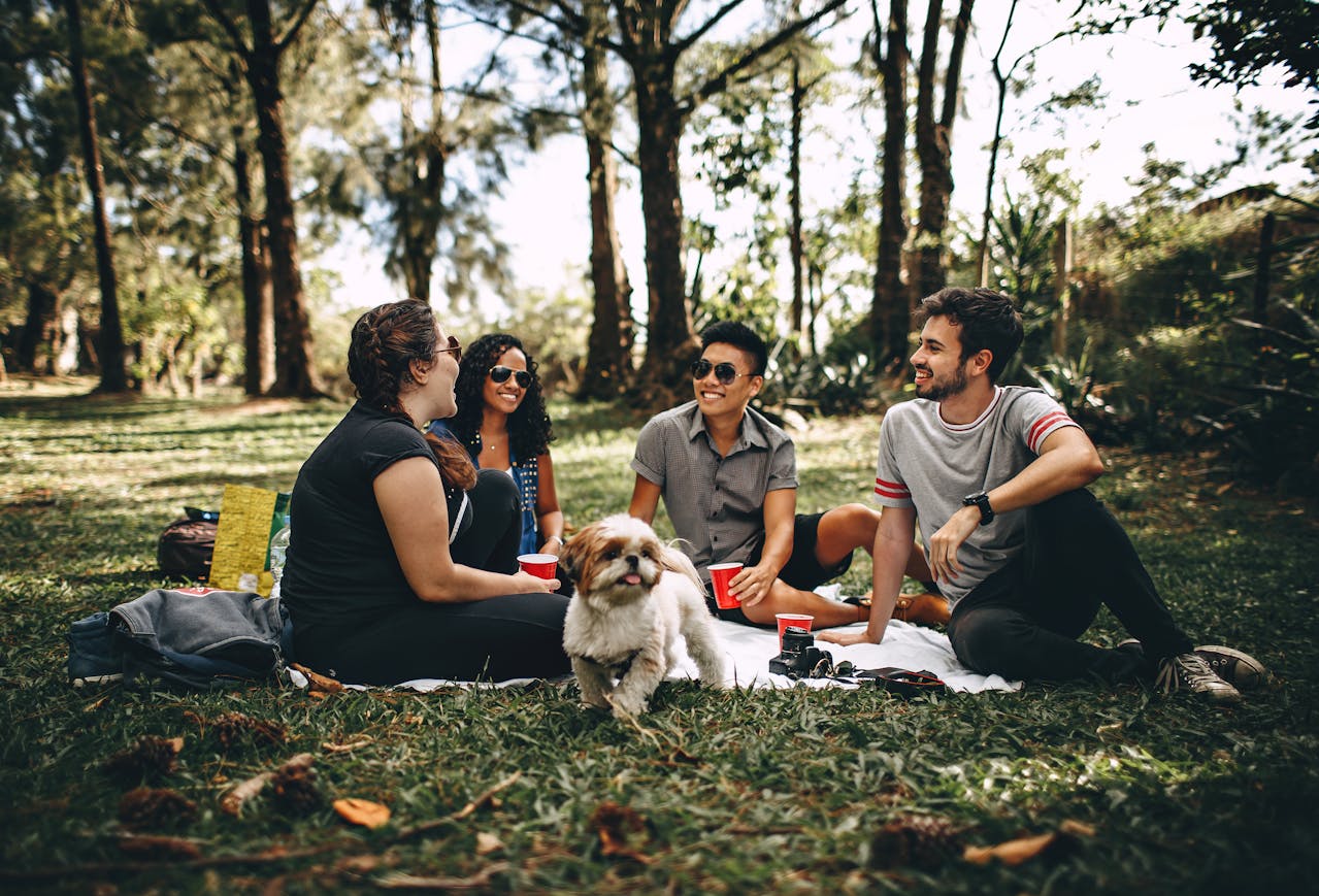 Freunde im Park Spaß Freundschaft Sprüche – schön & kurz