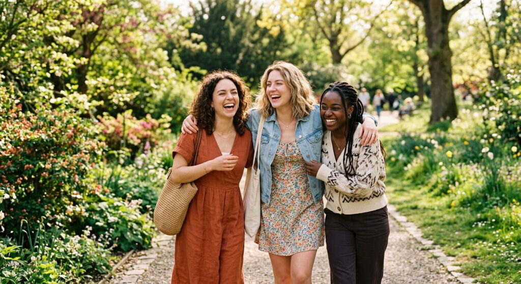 Drei Frauen gemeinsam unterwegs maedchenzentrum.at Sidebar