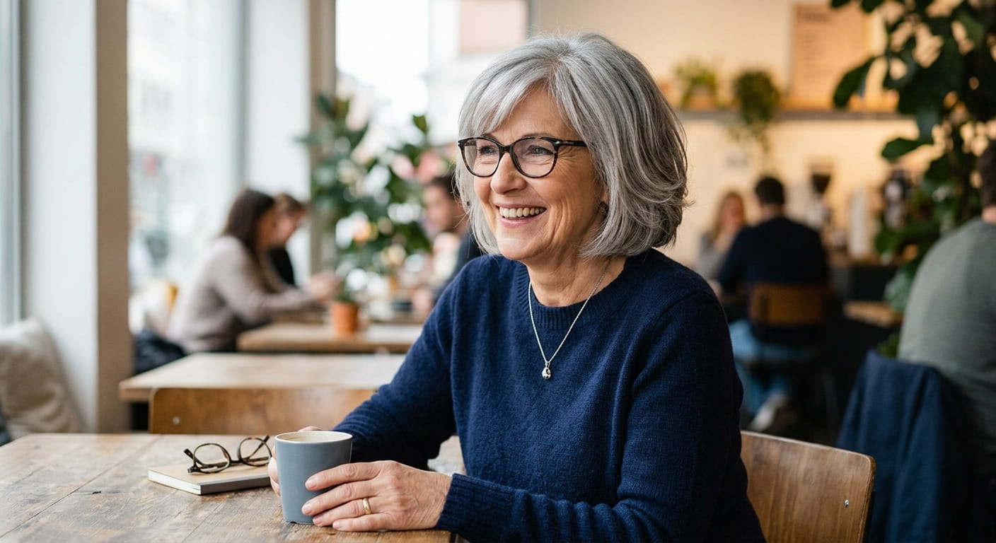 Frisuren 2026 für Frauen ab 60 mit Brille Moderne Schnitte und Styling-Ideen