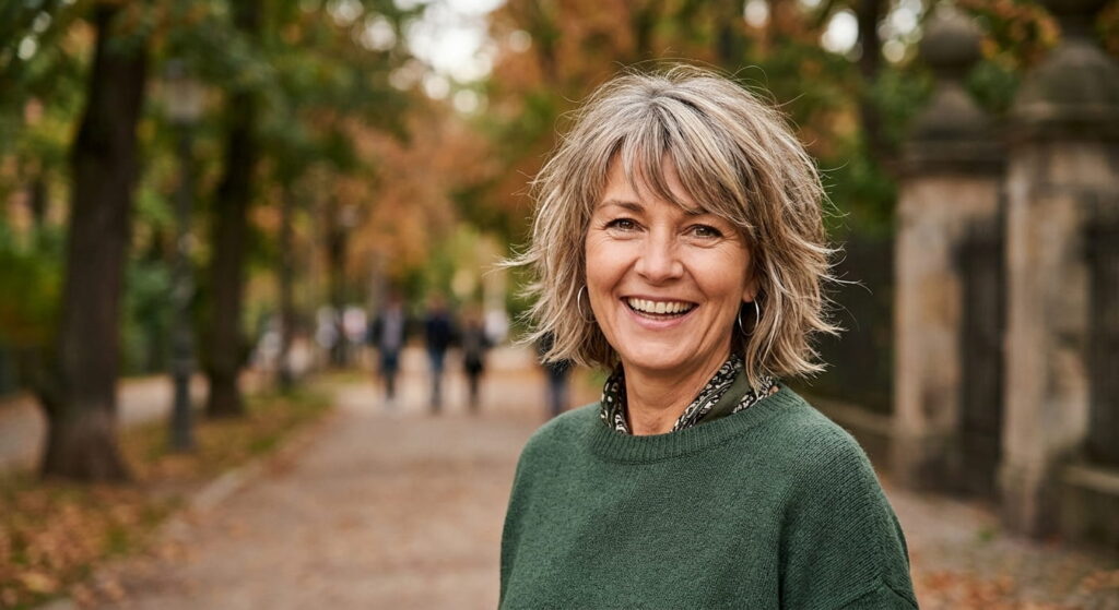 Frisuren kinnlang stufig fransig für Frauen ab 50 Die schönsten Ideen 2026