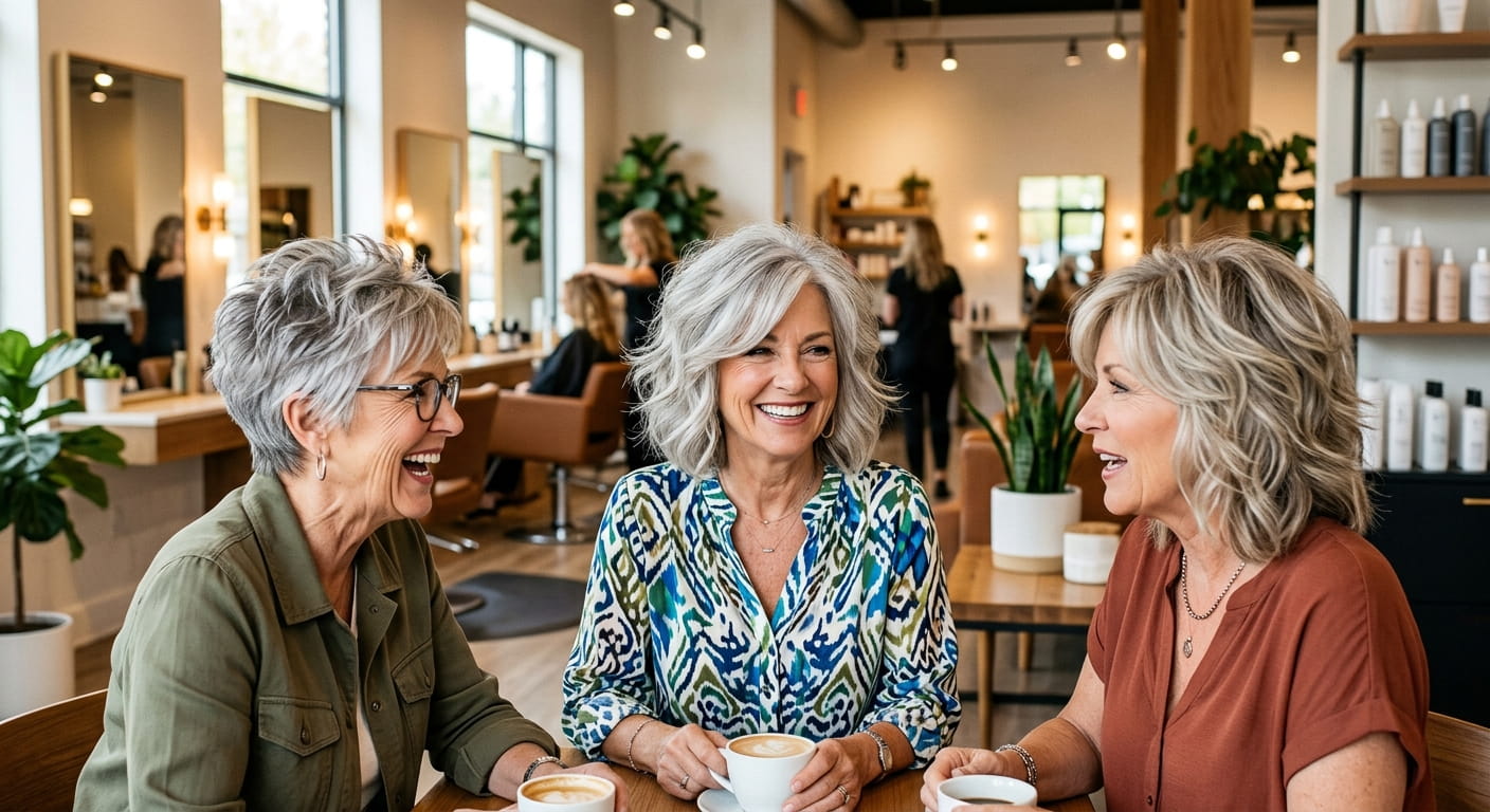 Peppige Frisuren für Frauen ab 60 mit dickem Haar Moderne Ideen 2026